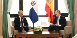 Presidente Abinader se reúne con el rey de España.