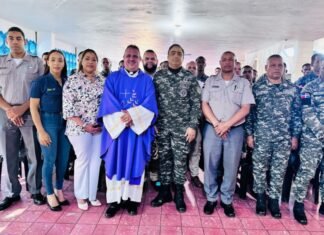 Policía Nacional celebra el inicio de cuaresma con misa especial de cenizas