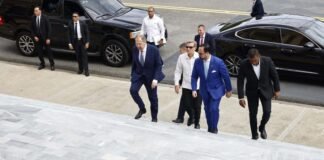 El canciller ruso llega al Palacio Nacional para reunirse con el presidente Abinader
