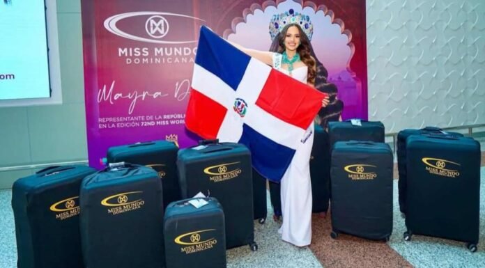Mayra Delgado, Miss Mundo Dominicana, parte a la India en representación del país