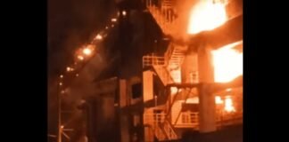 Incendio afecta una nave de Cemento Cibao en Santiago