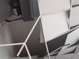 Colapsa parte del plafón de un centro atención primaria en Puerto Plata