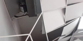 Colapsa parte del plafón de un centro atención primaria en Puerto Plata