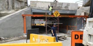 Deterioro y MOPC ya reconstruye paso a desnivel del Km. 14 de la Duarte