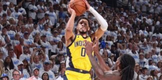 Tyrese Haliburton anota el canasto ganador y los Pacers superan 111-100 al Thunder