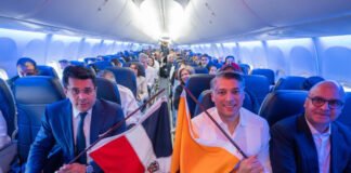 Arajet inaugura vuelo desde Santo Domingo hacia New Jersey